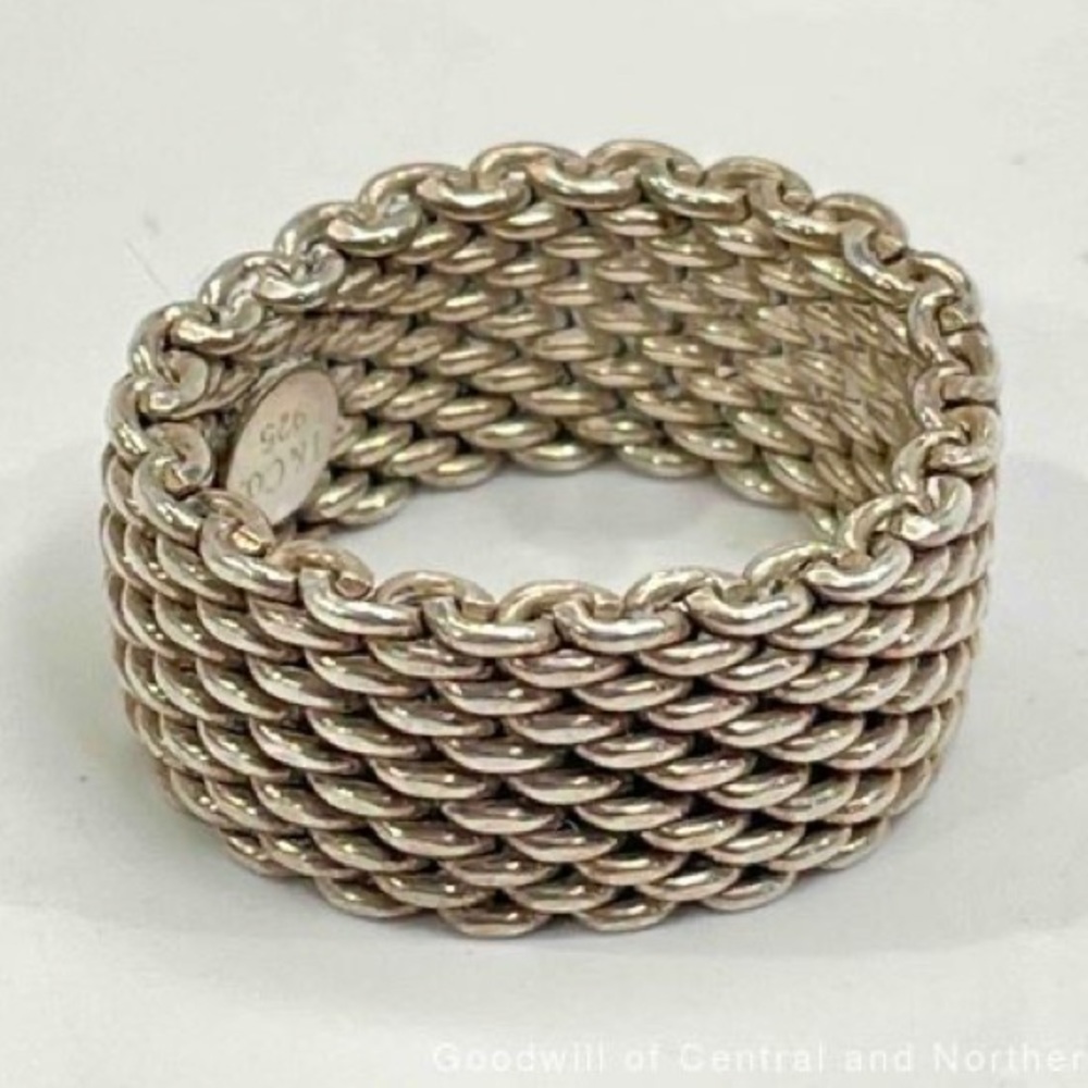 Retired Tiffany and Co. Mesh Ring (COA)